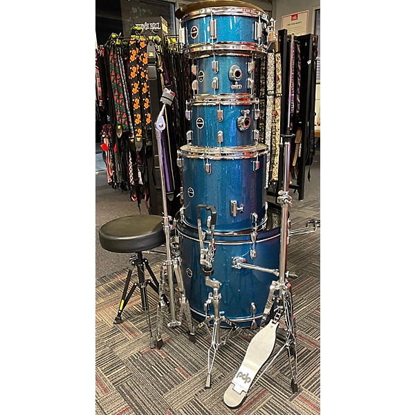 Used PDP by DW Used PDP By DW 5 piece ENCORE 5 PIECE AZUR BLUE Drum Kit