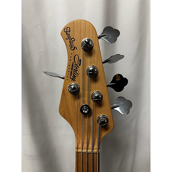 Used Sterling by Music Man Used Sterling By Music Man Sting Ray 5 Tobacco Sunburst Electric Bass Guitar