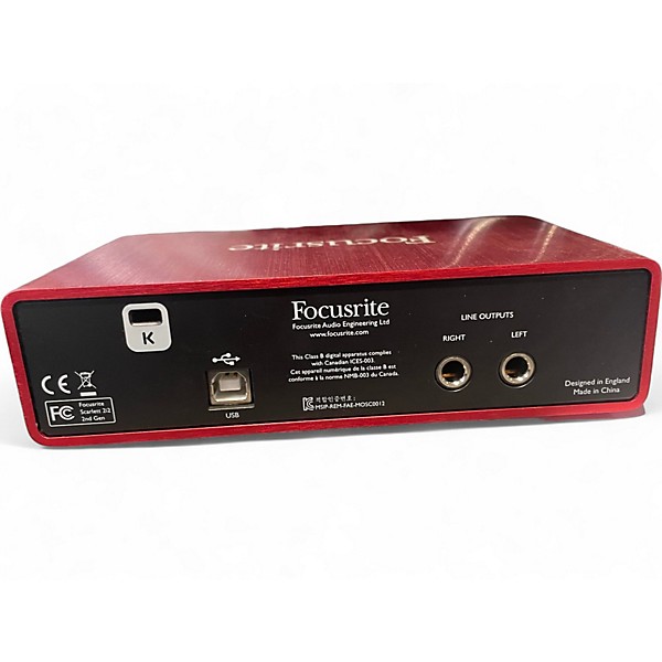 Used Focusrite Used Focusrite Scarlett 2i2 Gen 2 Audio Interface