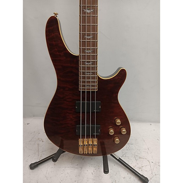 Used Schecter Guitar Research Used Schecter Guitar Research C4 4 String DARK AMBER Electric Bass Guitar