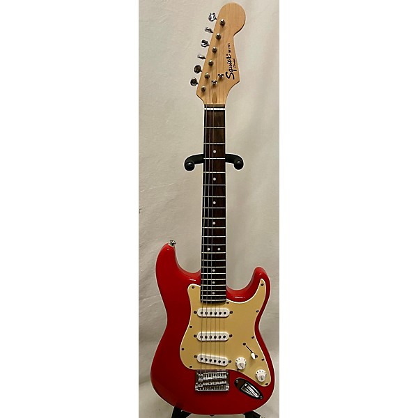 Used Squier Used Squier Mini Affinity Stratocaster Red Electric Guitar