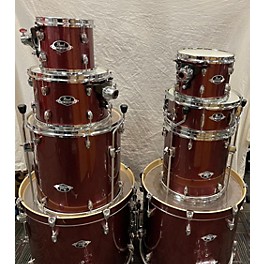 Used Pearl Used Pearl 8 piece Export 8 Red Drum Kit