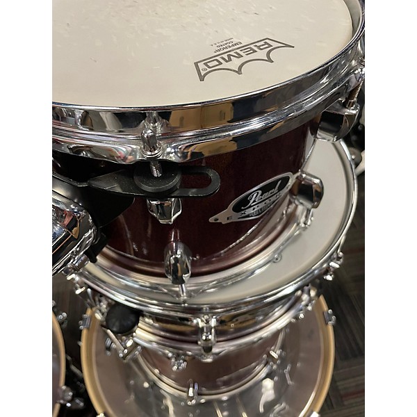 Used Pearl Used Pearl 8 piece Export 8 Red Drum Kit