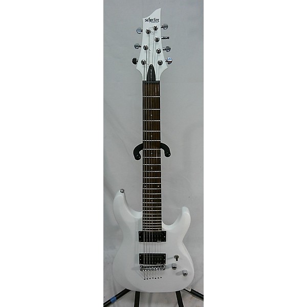 Used Used Schecter Guitar Research C-7 White Solid Body Electric Guitar