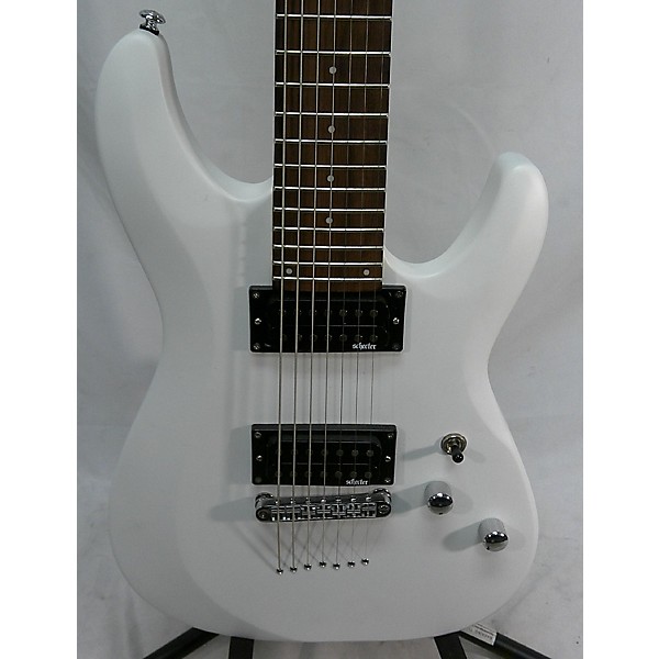 Used Used Schecter Guitar Research C-7 White Solid Body Electric Guitar