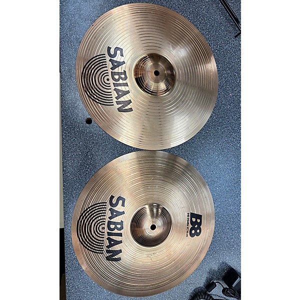 Used SABIAN Used SABIAN 14in B8 Hi Hat Pair Cymbal