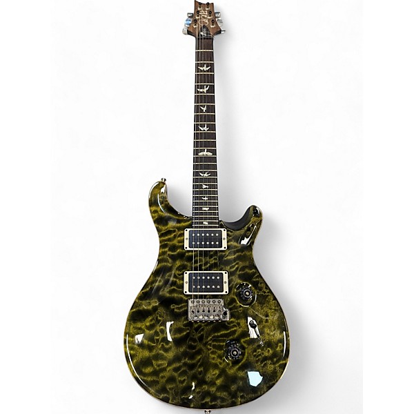 Used 2014 PRS Custom 24 Quilted 10 Top Green Solid Body Electric Guitar