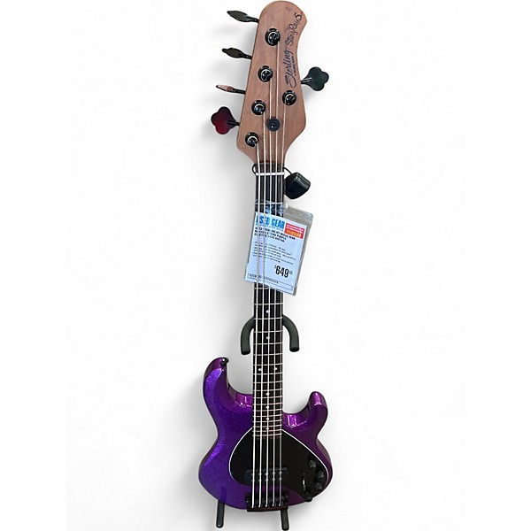 Used Sterling by Music Man Used Sterling by Music Man Ray35 5 String Purple Electric Bass Guitar