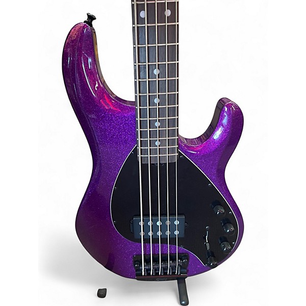 Used Sterling by Music Man Used Sterling by Music Man Ray35 5 String Purple Electric Bass Guitar