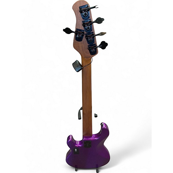 Used Sterling by Music Man Used Sterling by Music Man Ray35 5 String Purple Electric Bass Guitar