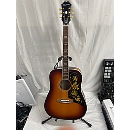 Used Epiphone Used Epiphone Masterbuilt FT110 Sandburst Acoustic Electric Guitar