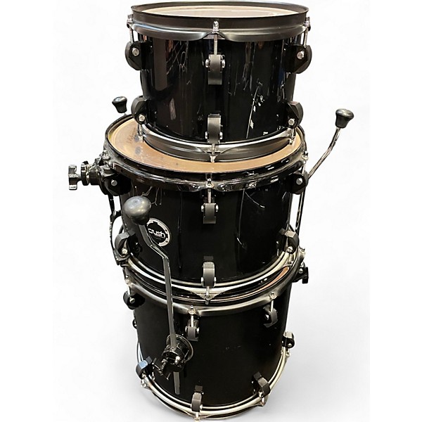 Used Crush Drums & Percussion Used Crush Drums & Percussion 7 piece Chameleon Birch Black Drum Kit