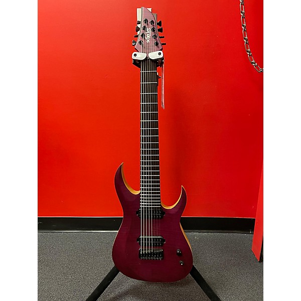 Used Schecter Guitar Research Used 2018 Schecter Guitar Research KM7 MKIII ARTIST KEITH MARROW SIGNATURE BLUE CRIMSON Soli...