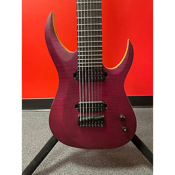 Used Schecter Guitar Research Used 2018 Schecter Guitar Research KM7 MKIII ARTIST KEITH MARROW SIGNATURE BLUE CRIMSON Soli...