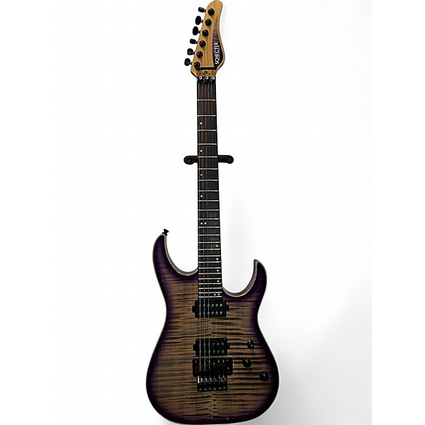Used Schecter Guitar Research sunset-24 6FR VIOLET ICE Solid Body Electric Guitar