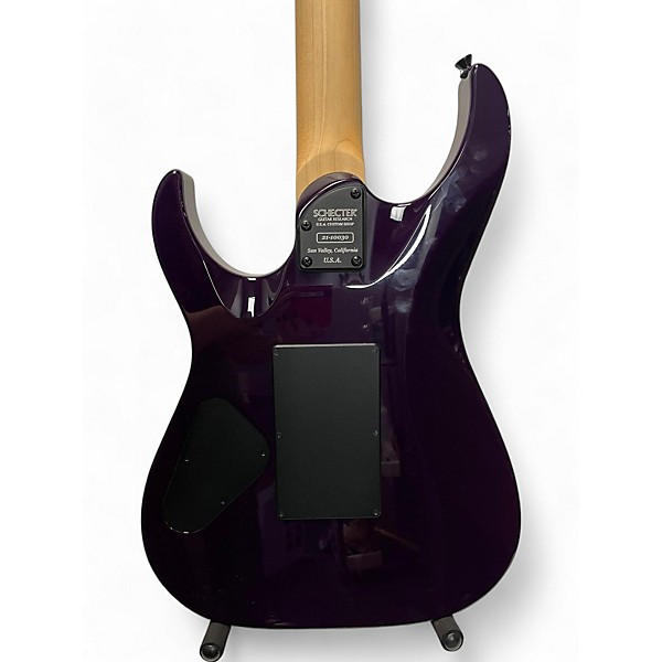 Used Schecter Guitar Research sunset-24 6FR VIOLET ICE Solid Body Electric Guitar
