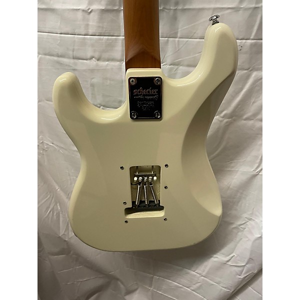 Used Used Schecter Guitar Research Nick Johnson Traditional Olympic White Solid Body Electric Guitar