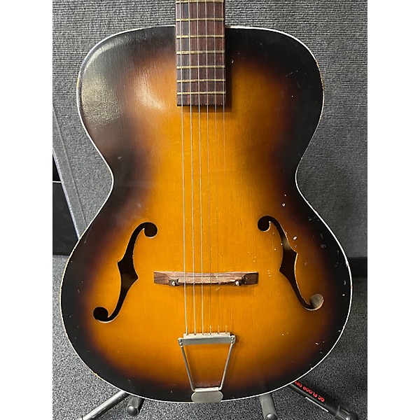 Vintage Airline Vintage 1960s Airline N14 Archtop Vintage Sunburst Acoustic Guitar