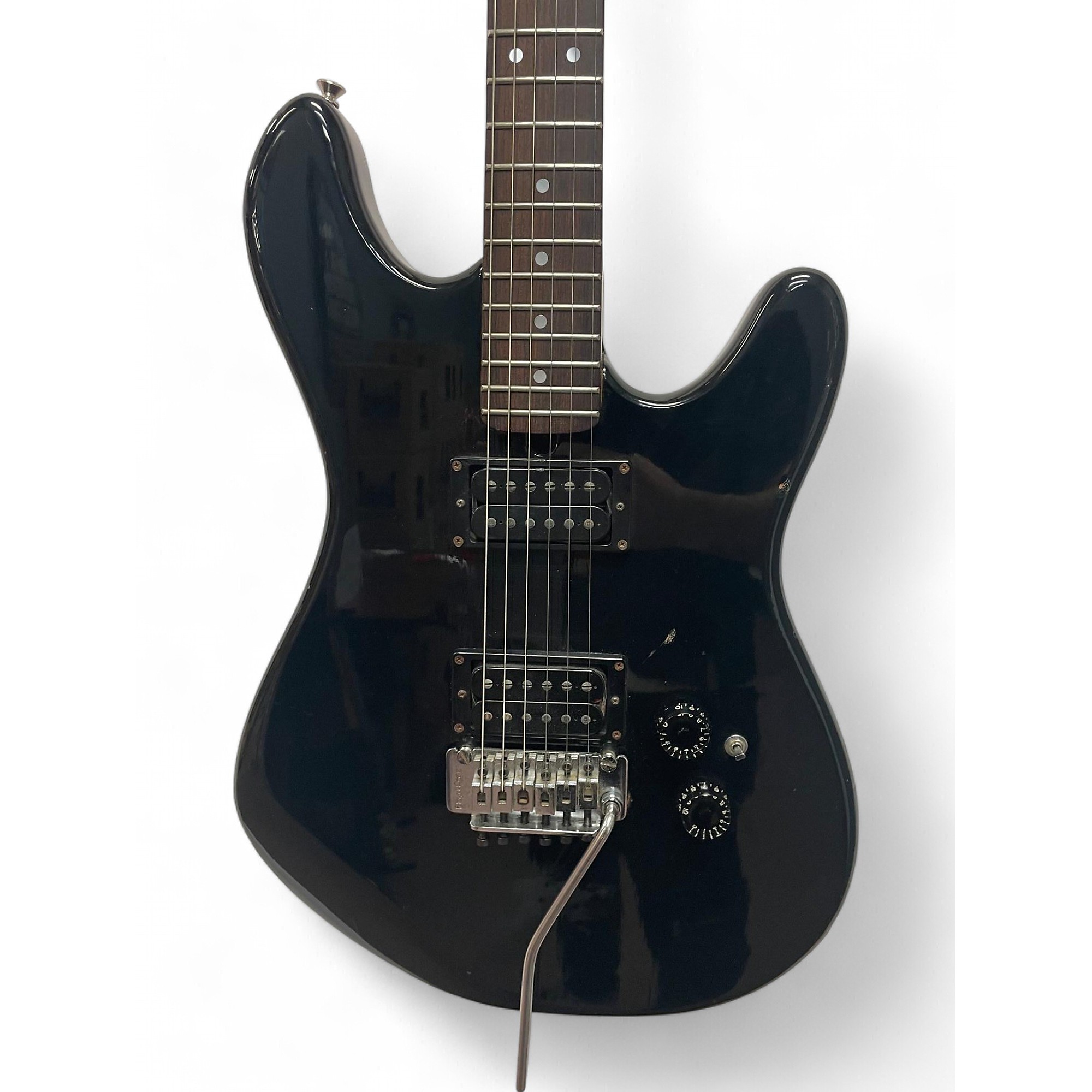 Vintage 1980s Kramer focus 2000 Black Solid Body Electric Guitar