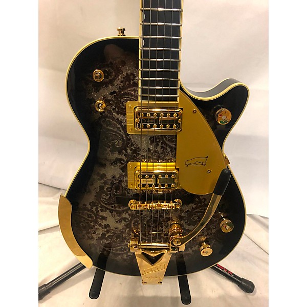 Used Gretsch Guitars Used Gretsch Guitars G6134 Limited Ed Paisley Penguin Paisley And Black Solid Body Electric Guitar