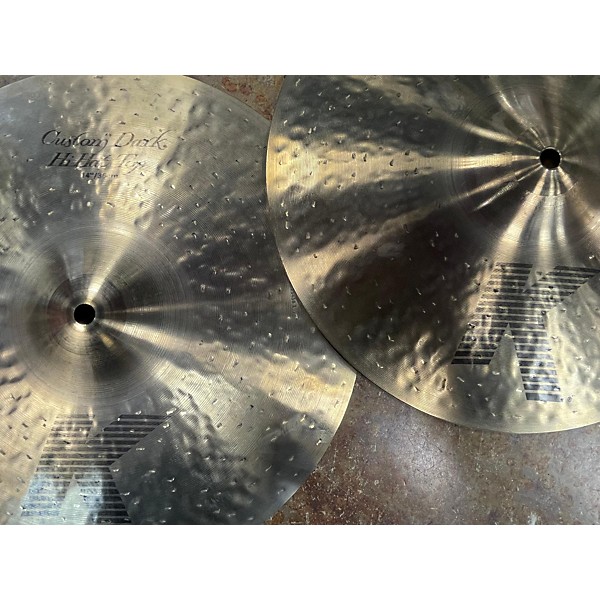 Used Zildjian Used Zildjian 14in K Custom Dark Hi Hat Pair Cymbal