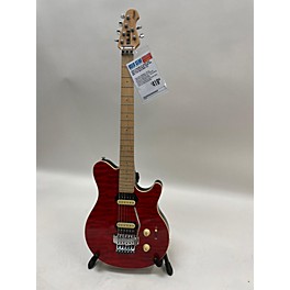 Used Sterling by Music Man Used Sterling By Music Man SUB AX4 FLOYD ROSE TRANS RED QUILT TOP Solid Body Electric Guitar