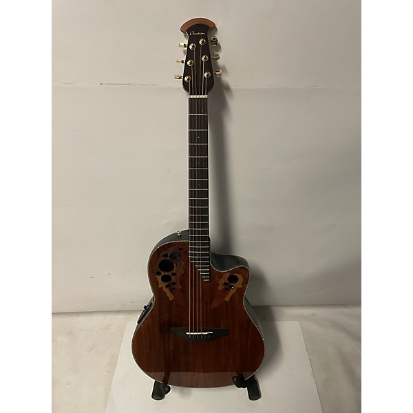 Used Ovation Used Ovation CE44P FKOA Elite Plus KOA Top Mid Depth Natural Acoustic Electric Guitar