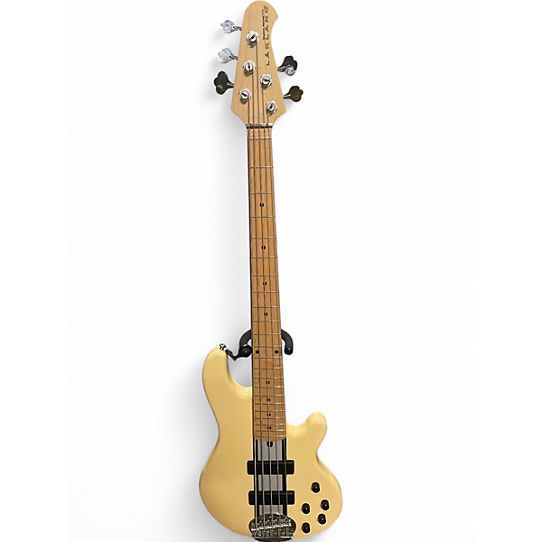 Used Lakland 55-01 Skyline Series 5 String Antique White Electric Bass Guitar