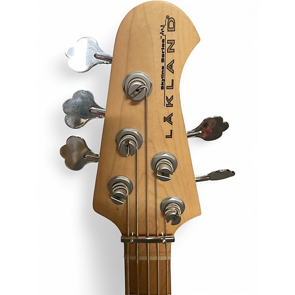 Used Lakland 55-01 Skyline Series 5 String Antique White Electric Bass Guitar