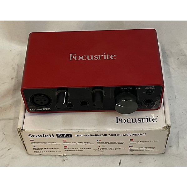 Used Focusrite Used Focusrite Scarlett Solo Gen 3 Audio Interface