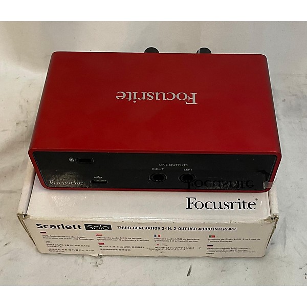 Used Focusrite Used Focusrite Scarlett Solo Gen 3 Audio Interface