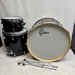 Used Gretsch Drums Used Gretsch Drums 3 piece USA Maple Gum Black Sparkle Drum Kit