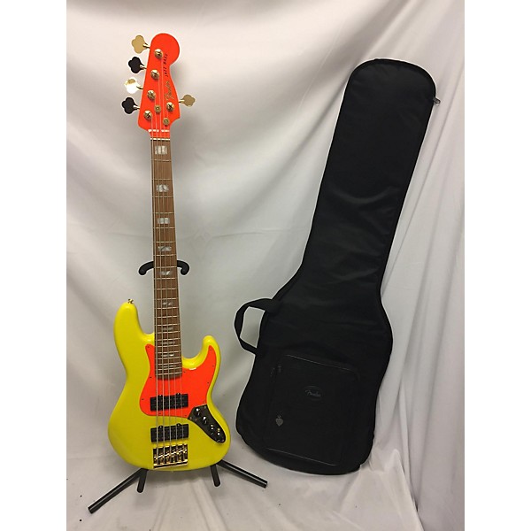 Used Fender Used 2022 Fender MonoNeon Signature Jazz Bass V Neon Yellow Electric Bass Guitar