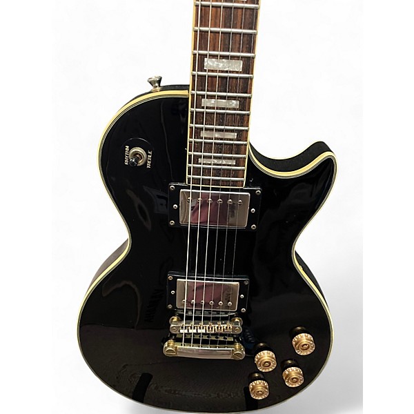 Used Epiphone Used Epiphone Les Paul Custom Black Solid Body Electric Guitar