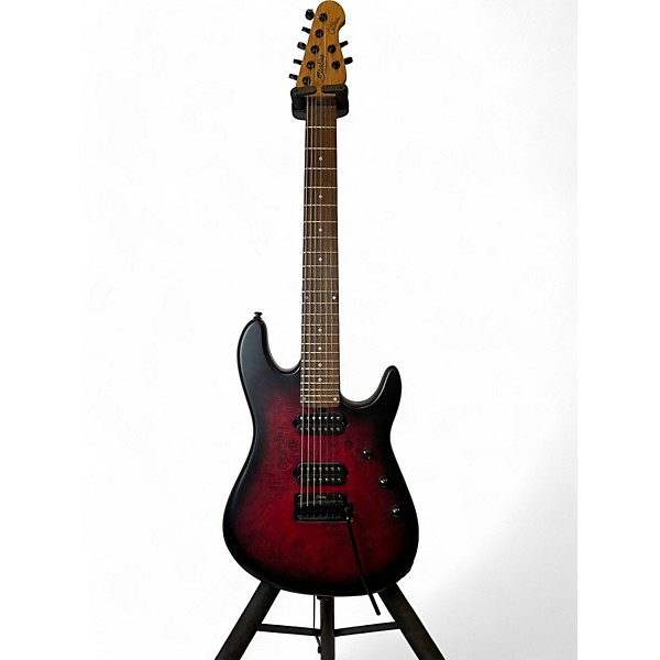 Used Sterling by Music Man Used Sterling by Music Man jason richardson signature cutlass red to black burst Solid Body Ele...