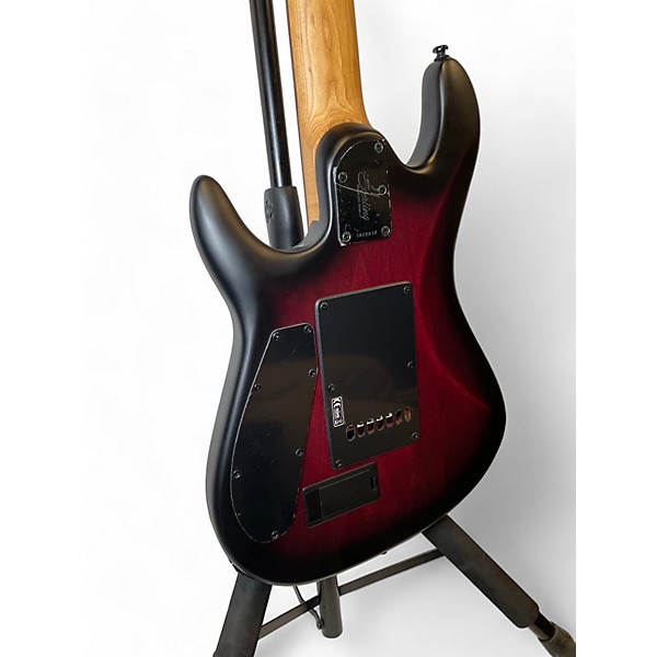 Used Sterling by Music Man Used Sterling by Music Man jason richardson signature cutlass red to black burst Solid Body Ele...