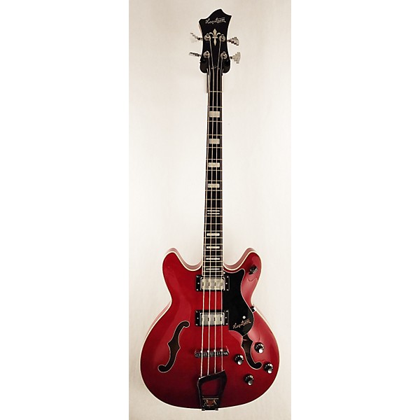 Used Hagstrom Used Hagstrom Viking Bass Red Electric Bass Guitar