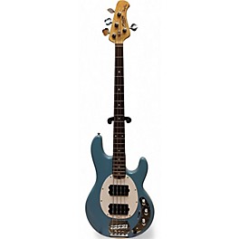 Used Sterling By Music Man Sub 4 Blue Electric Bass Guitar