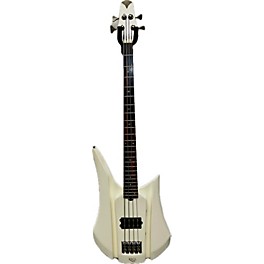 Used RKS Used RKS Asymmetric Bass White Satin Electric Bass Guitar