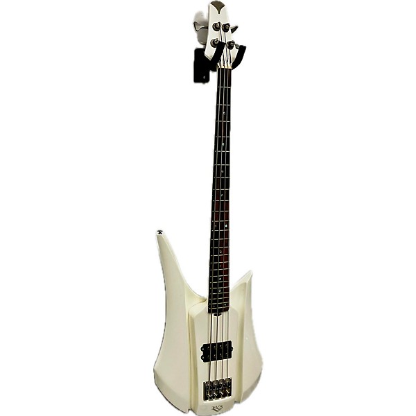 Used RKS Used RKS Asymmetric Bass White Satin Electric Bass Guitar