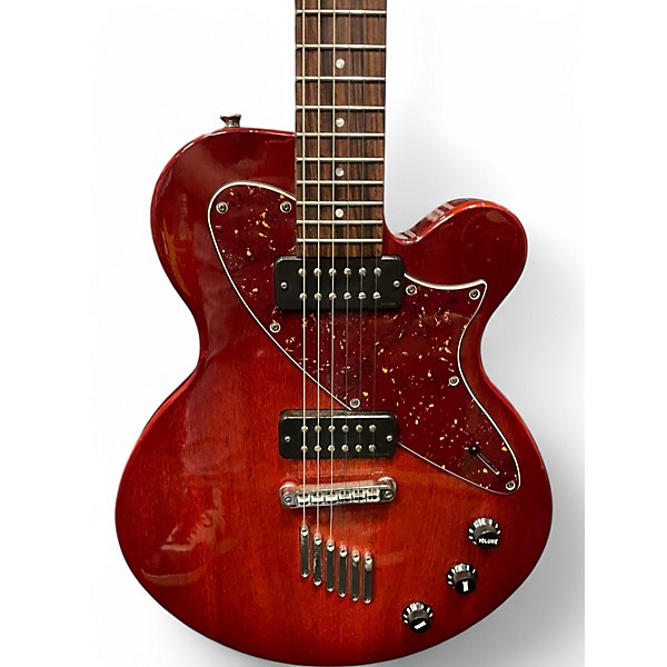 Used Yamaha AES800 Red Solid Body Electric Guitar