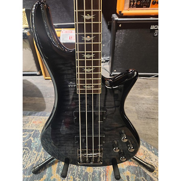 Used Schecter Guitar Research Used Schecter Guitar Research Stiletto Extreme 4 String Black Electric Bass Guitar