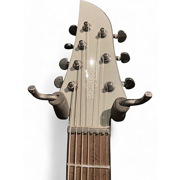 Used Schecter Guitar Research KM7 KEITH MARROW SIGNATURE MKIII Grey Solid Body Electric Guitar