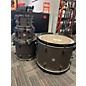 Used Ajp Used AJP 4 piece Custom Embroidered Leather Drum Kit