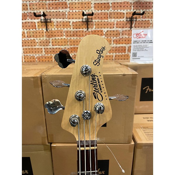 Used Sterling by Music Man Used Sterling By Music Man Sting Ray Black Electric Bass Guitar