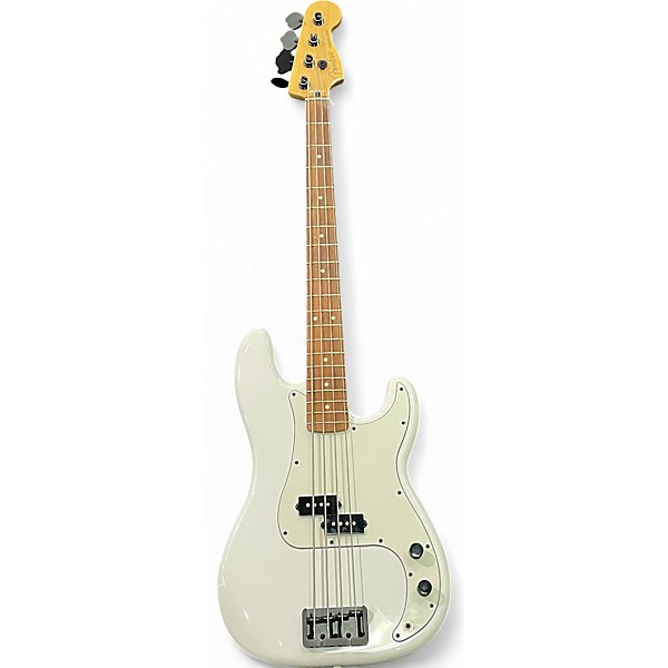 Used Fender Used Fender Player Precision Bass Alpine White Electric Bass Guitar