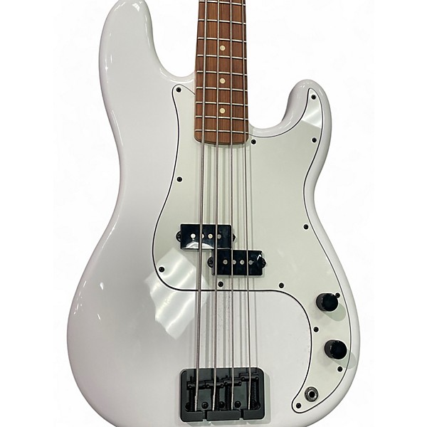 Used Fender Used Fender Player Precision Bass Alpine White Electric Bass Guitar