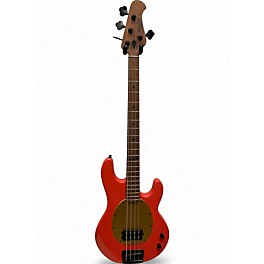 Used Sterling by Music Man Pete Wentz Signature StingRay Fiesta Red Electric Bass Guitar