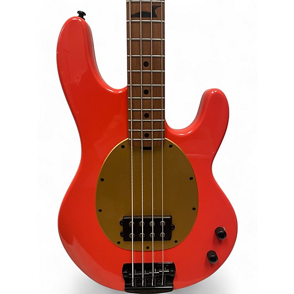 Used Sterling by Music Man Pete Wentz Signature StingRay Fiesta Red Electric Bass Guitar