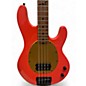 Used Sterling by Music Man Pete Wentz Signature StingRay Fiesta Red Electric Bass Guitar